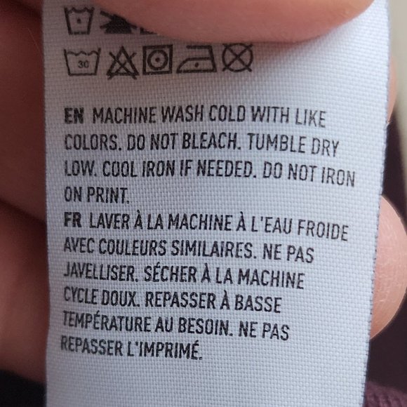 American Eagle Outfitters Deep Purple Long Sleeve Jersey Size Small - Picture 10 of 16